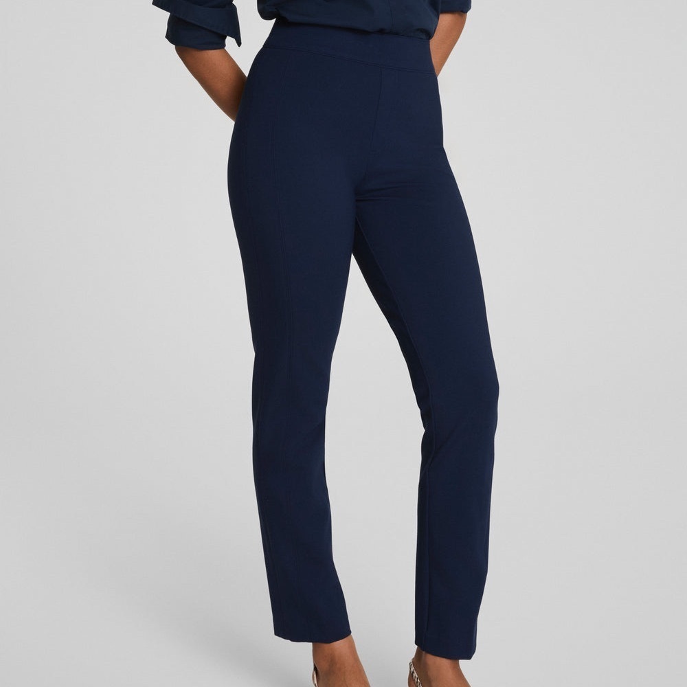 SPANX supersmooth PerfectFit Ponte Slim Straight Pant in Navy blue